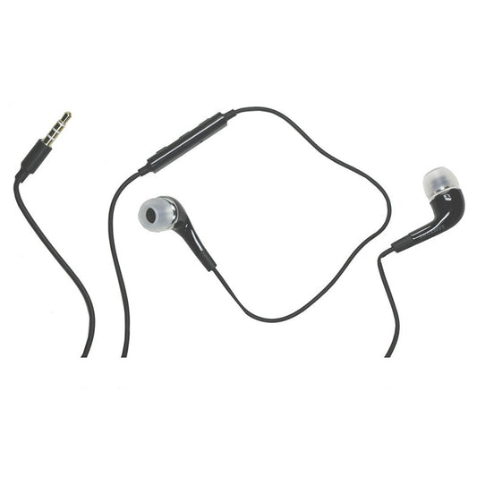 Genuine Samsung Handsfree Headphones Earphones Earbud Black with Mic-EHS64AVFBE