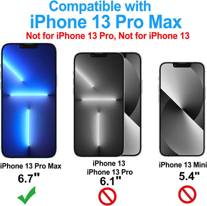 Tempered Glass Screen And Camera Lens Protector For iPhone 13 Pro Max 2pack