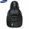 Genuine Samsung Dual Port Adaptive Fast Car Charger EP-LN920 With USB-C Cable