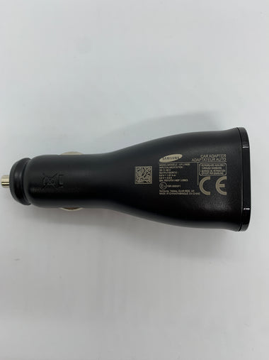 Genuine Samsung Dual Port Adaptive Fast Car Charger EP-LN920 With USB-C Cable