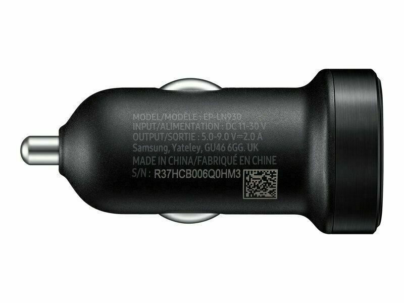 Genuine Samsung 18W Single Port Mini Adaptive Fast Car Charger (EP-LN930) -Black