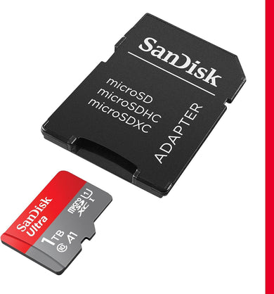 SanDisk Ultra 1TB MicroSDXC Memory Card + SD Adapter – 150MB/s