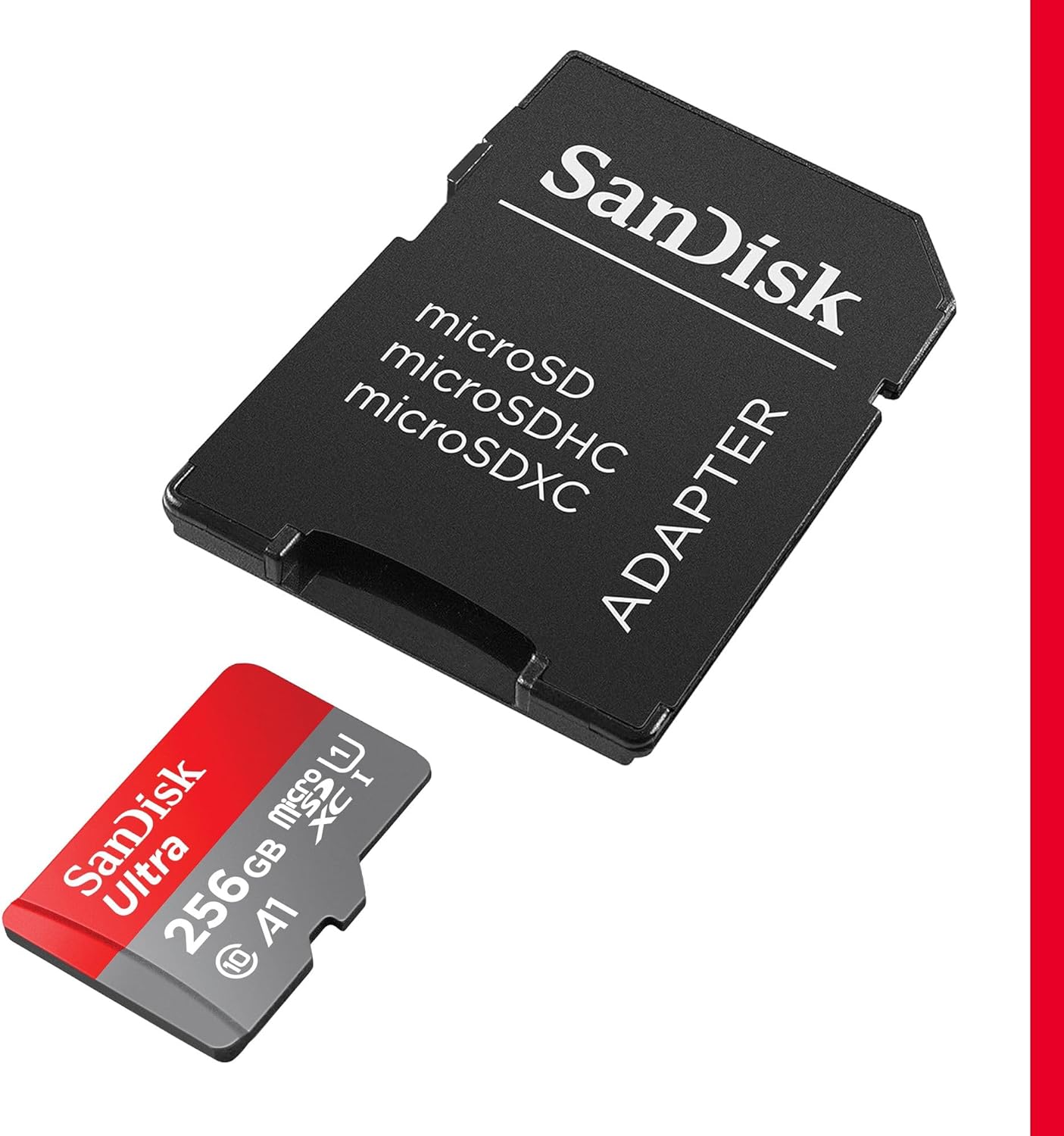 SanDisk Ultra 256GB MicroSDXC Memory Card + SD Adapter – 150MB/s