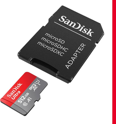 SanDisk Ultra 512GB MicroSDXC Memory Card + SD Adapter – 150MB/s